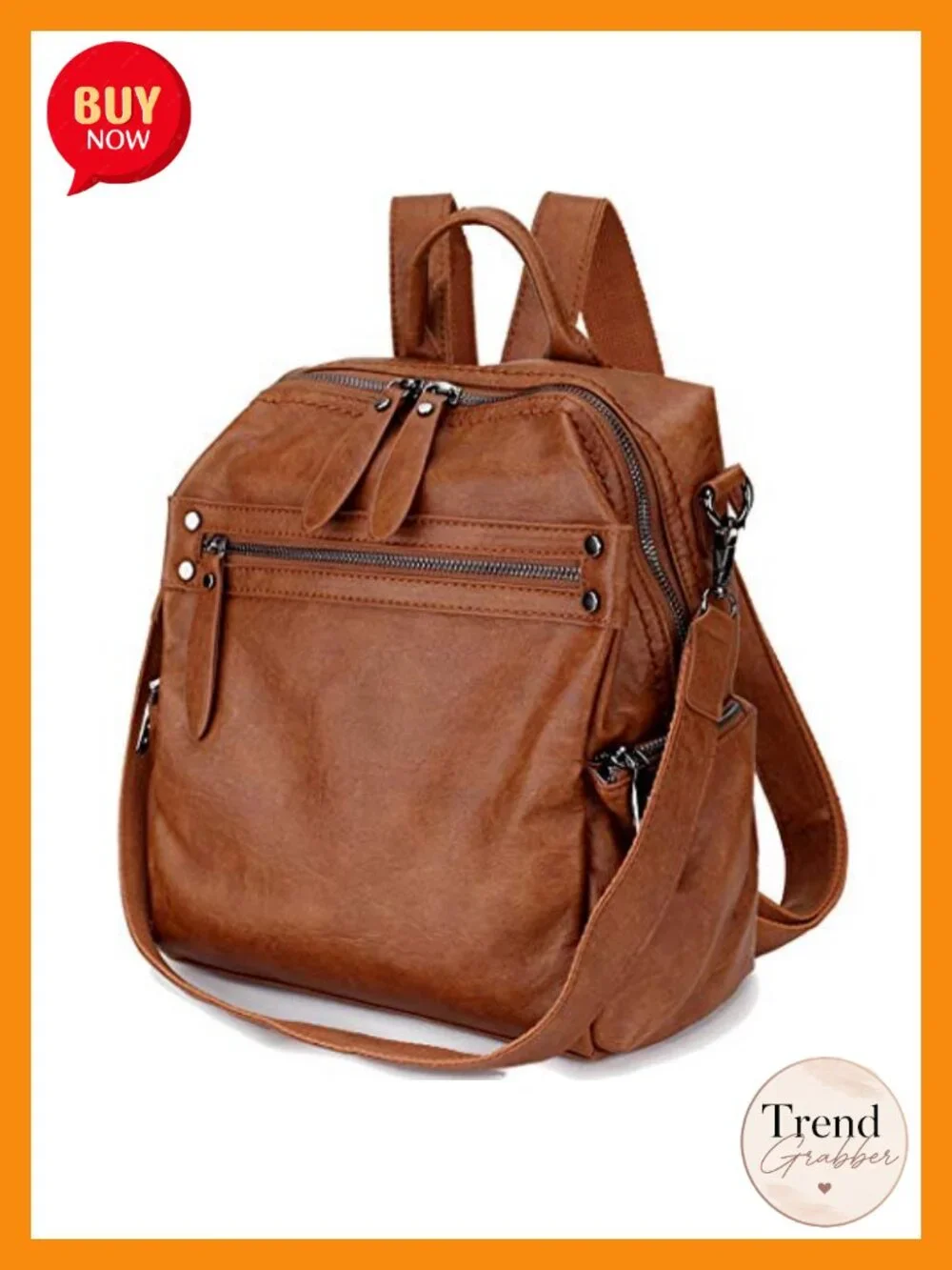 Faux Leather Mini Backpack Purse for Women, Convertible Shoulder Bag, Fits